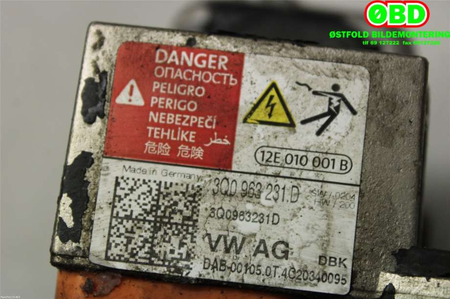 Varmeapparat register til Audi A3 2016-2020 (Type III, Fase 2)  (AUDI|3Q0 819 013 D|3Q0 819 013 K|3Q0963231D)