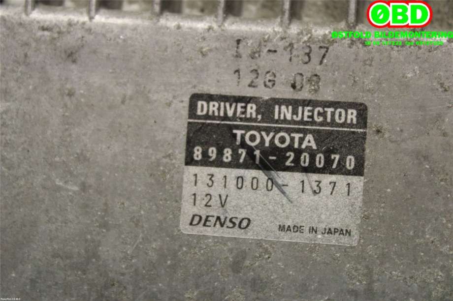 Styreenhet diverse til Lexus IS 2006-2013 (Type II) (XE20) (XE20) (LEXUS|8987120070|)
