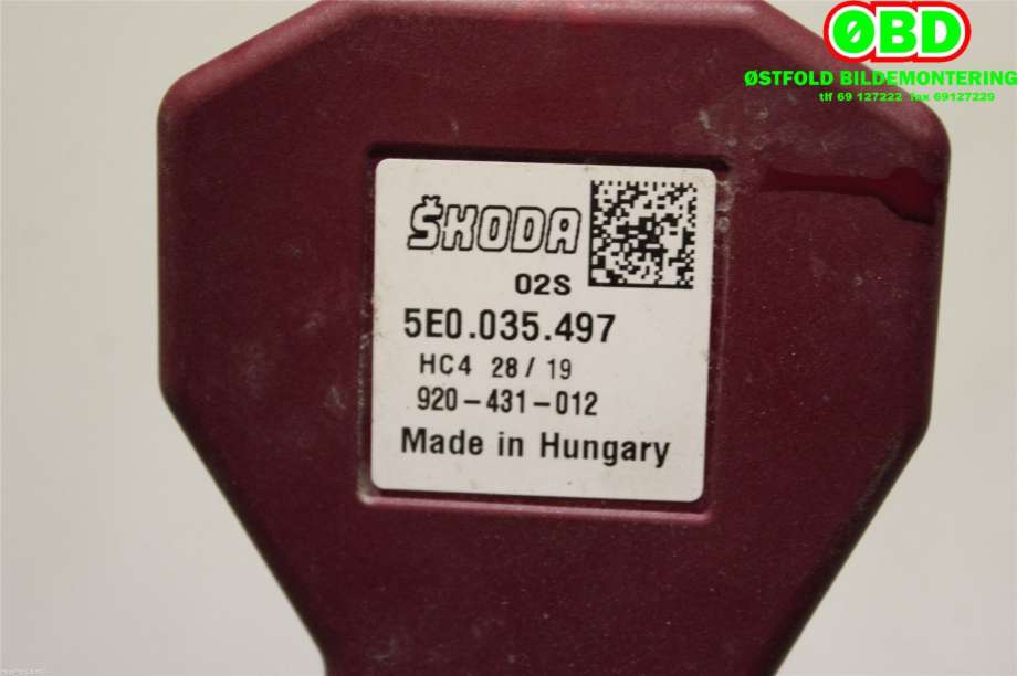Antenne forsterker til Škoda Scala 2019-->>  (SKODA|5E0 035 497||5E0035497)