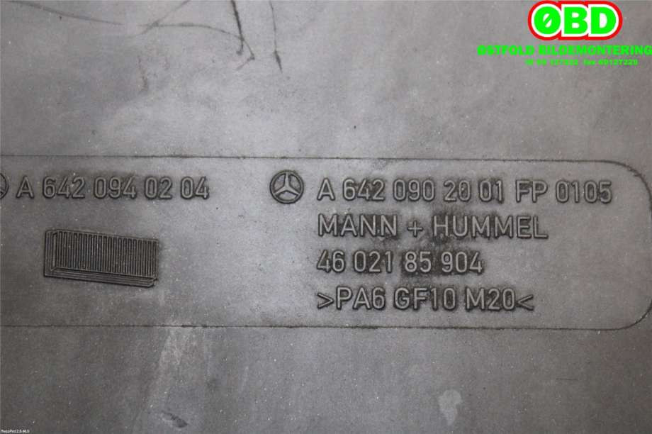 Luftfilterboks til Mercedes GL 2006-2012 (X164) (X164) (MERCEDES|A 642 090 20 01||6420902001)