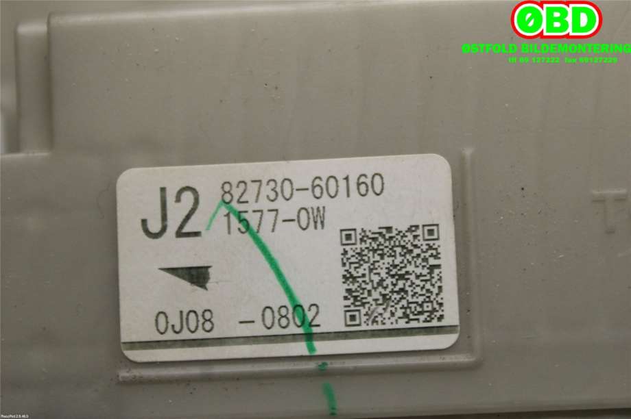 Sikringsboks til Toyota Land Cruiser 150 2010-2013 (Fase 1) (TOYOTA|8273060160|8273060170)