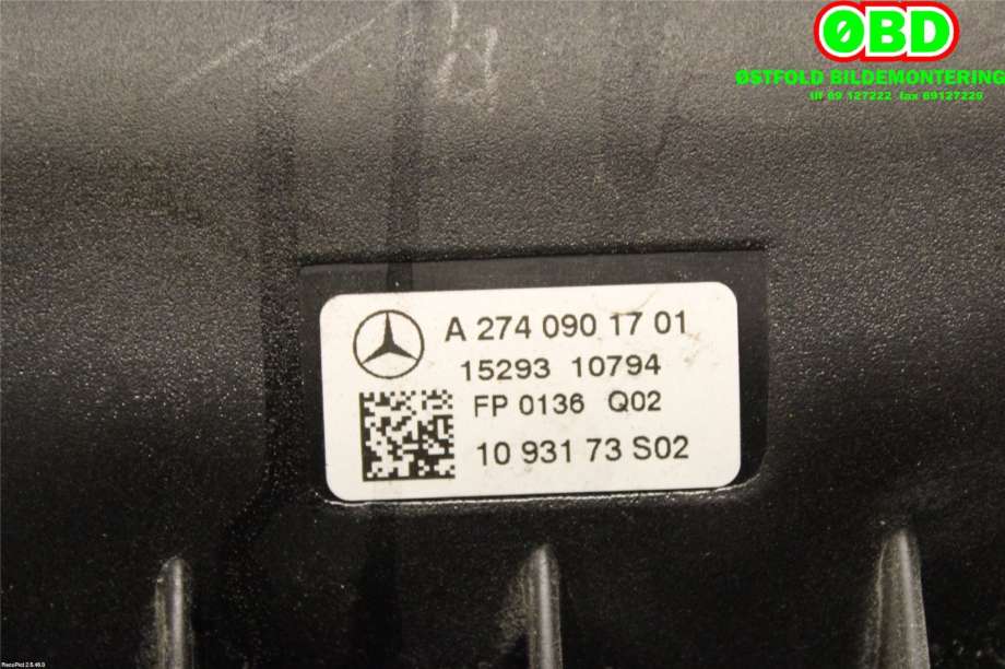 Luftfilterboks til Mercedes C-Klasse 2014-2018 (Fase 1) (W205) (W205) (MERCEDES|A 274 090 17 01||2740901701)