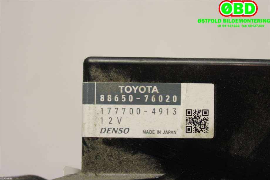 Styreenhet diverse til Lexus CT 2010-2020  (8865076020|)