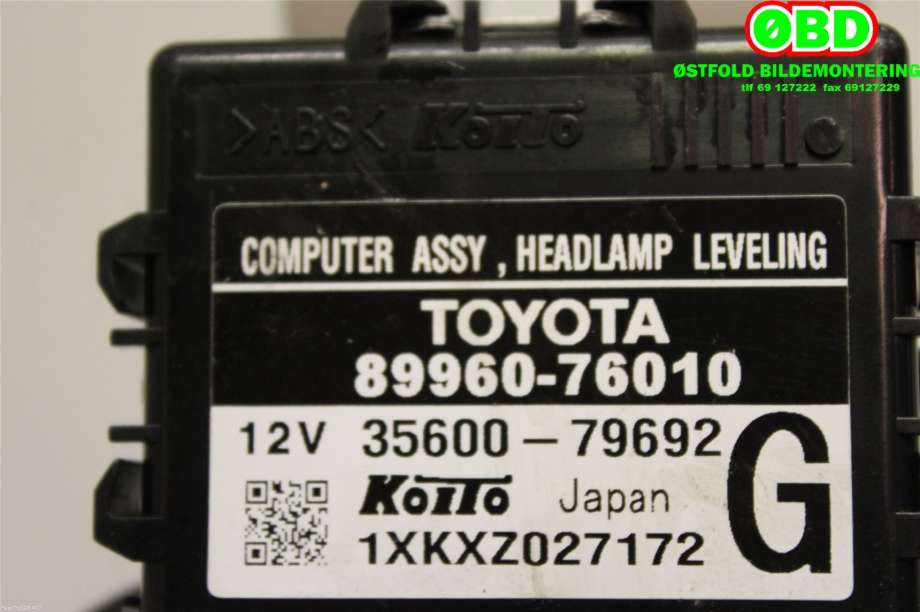 Styreenhet xenon/ballast til Lexus CT 2010-2020  