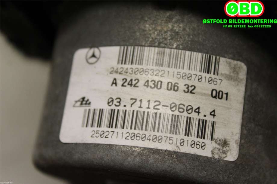 Vakuumpumpe til Mercedes B-Klasse 2011-2018 (W246) (W246) (MERCEDES|A 242 430 06 32||2424300632)