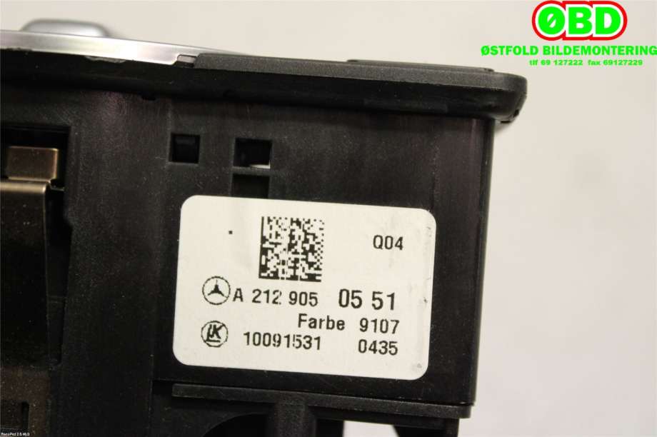Bryter lys til Mercedes CLA 2013-2019 (C117) (C117) (MERCEDES|A 212 905 05 51|)