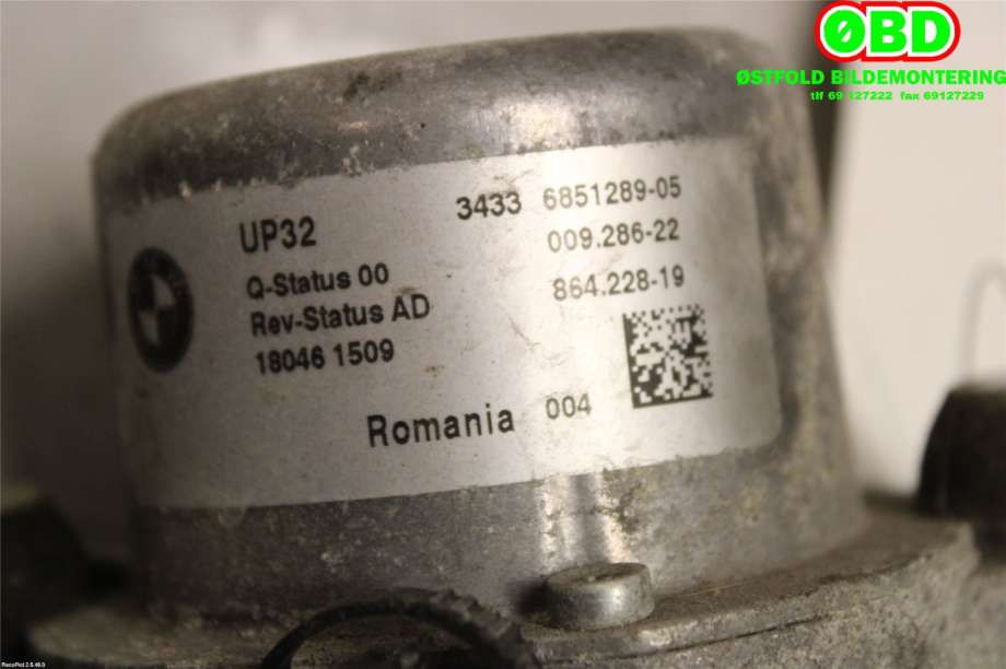 Vakuumpumpe til BMW 3-Serie 2012-2018 (F30/F31/F34) (F30/F31/F34) (BMW|34 33 6 851 289||34336851289)