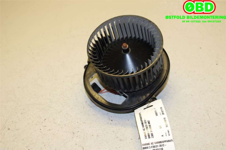 Varmeapparat motor til BMW 3-Serie 2012-2018 (F30/F31/F34) (F30/F31/F34) (BMW|64 11 9 350 395|)