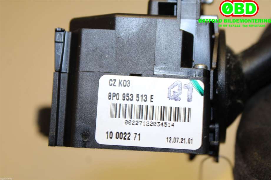 Bryter blink til Audi A3 2009-2012 (Type II, Fase 2)  (AUDI|8P0953513E|)