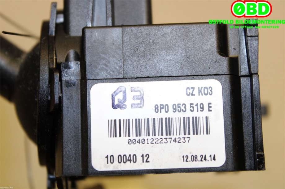 Bryter visker til Audi A3 2009-2012 (Type II, Fase 2)  (AUDI|8P0953519E|)