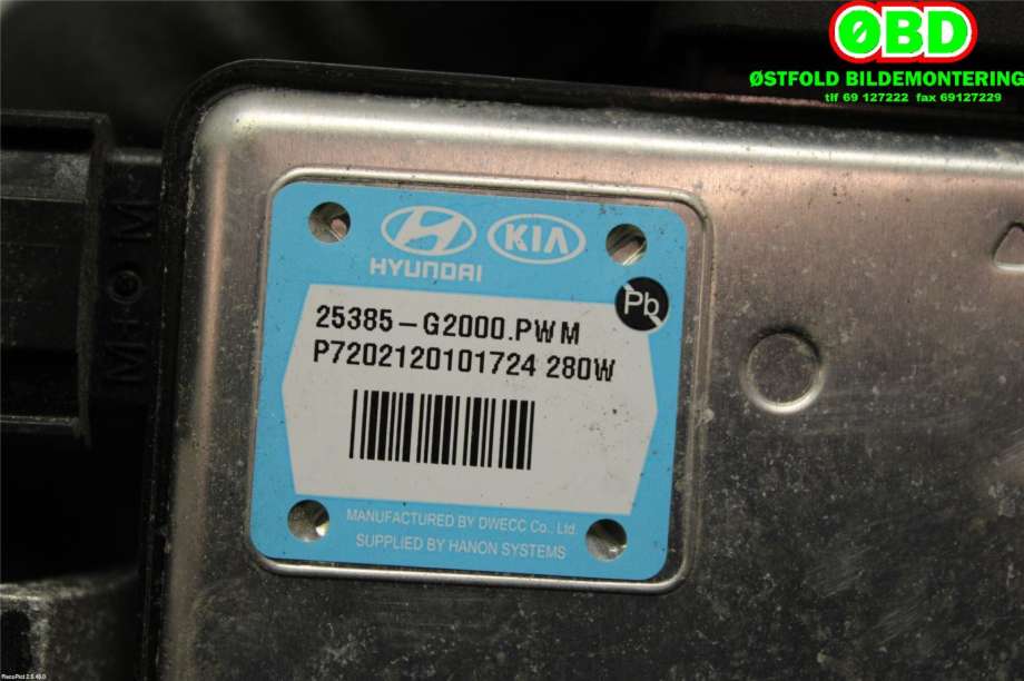 Styreenhet diverse til Kia Niro 2016-2021  (KIA|25385G 2000||25385G2000)