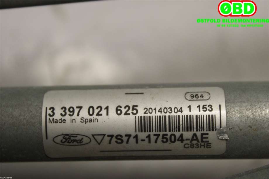 Viskeroverføring til Ford Mondeo 2011-2014 (Type IV, Fase 2)  (FORD|1791444|3397021625|7S7117504AE)