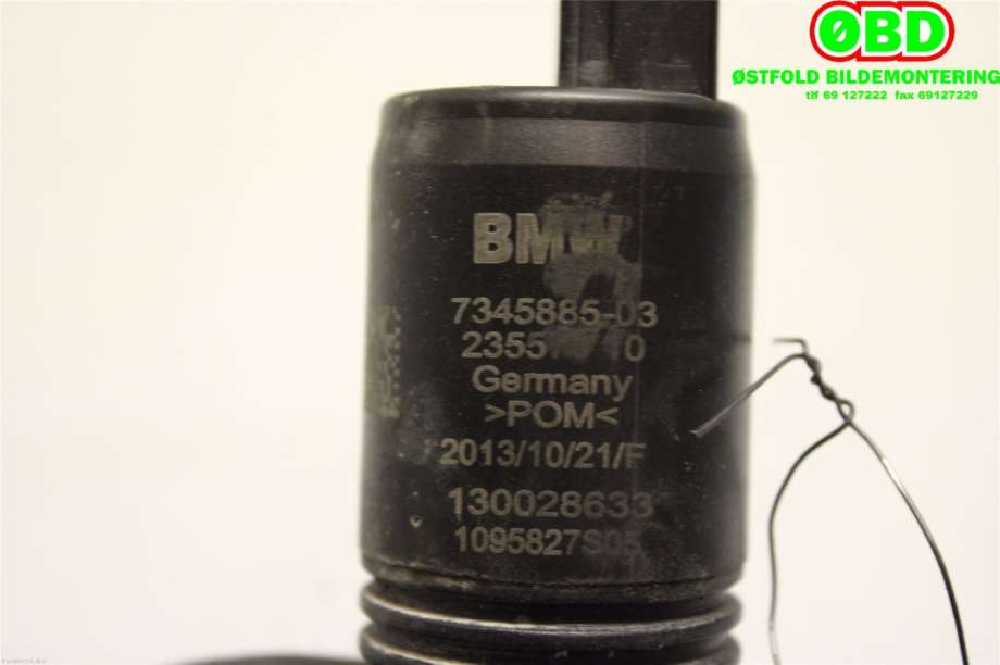 Spylerpumpe foran til BMW 1-Serie 2011-2015 (Fase 1) (F20/F21) (F20/F21) (BMW|67 12 7 302 589||7345885)
