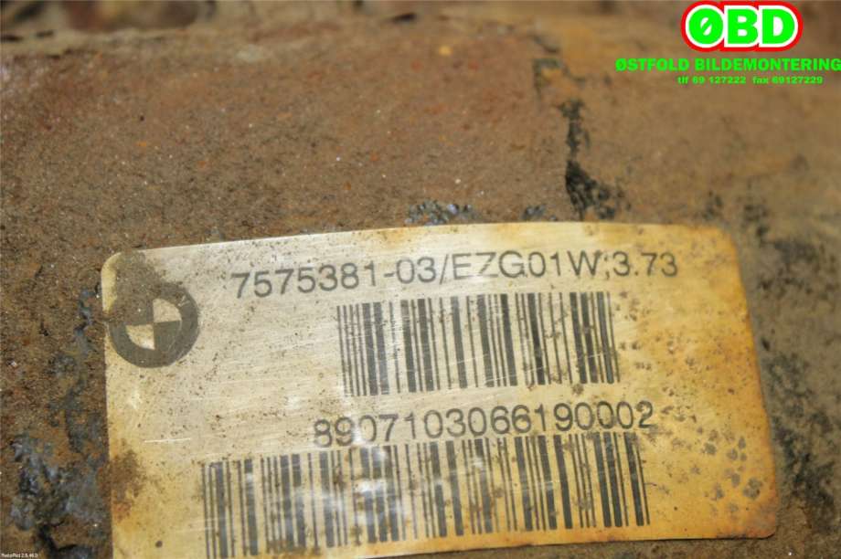 Kardang klokke bak til BMW X3 2007-2010 (Fase 2) (E83) (E83) (BMW|33 10 7 575 382||7575381)