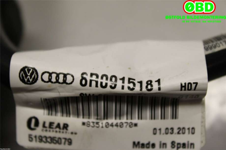 Ledningsnett til Audi Q5 2008-2012 (Type I, Fase 1)  (AUDI|8R0 915 181||8R0915181)