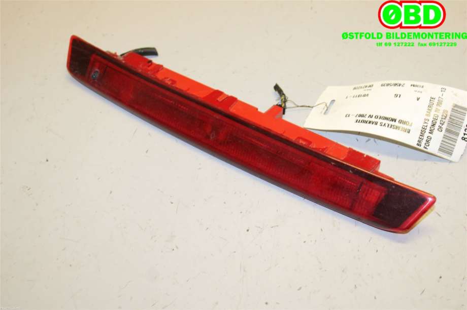 Baklykt bremselys bakrute til Ford Mondeo 2011-2014 (Type IV, Fase 2) (FORD|1852185||BS7113A601BE)