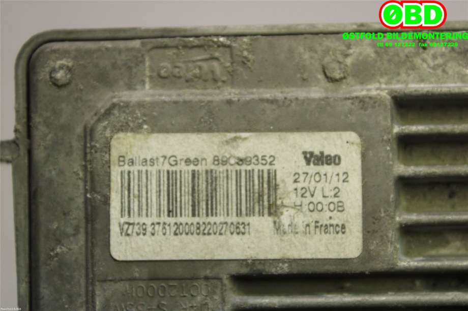 Styreenhet xenon/ballast til Land Rover Discovery 2009-2017 (Type IV)  (LAND-ROVER|LR014114|89089352|)
