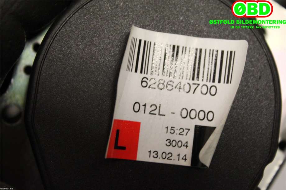 Airbag beltestrammer til BMW 3-Serie 2012-2018 (F30/F31/F34) (F30/F31/F34) (BMW|72 11 7 383 321|)