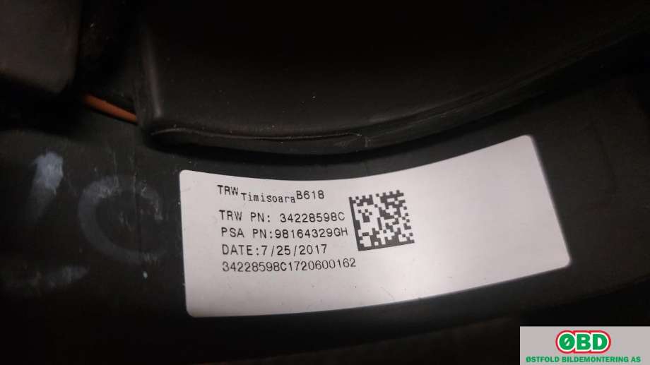 Ratt til Citroën C3 2016-->> (Type III) (CITROEN|98 164 329 GH|)