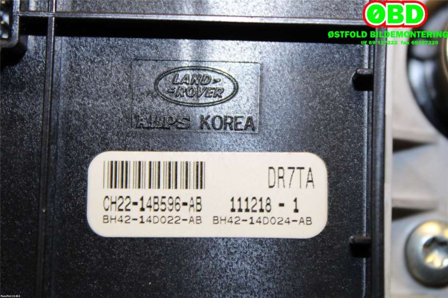 Bryter diverse til Land Rover Discovery 2009-2017 (Type IV)  (LAND-ROVER|LR029680||CH2214B596AB)