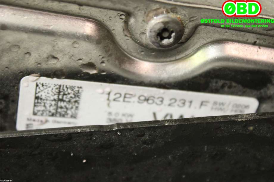 Varmeapparat register til VW e-Golf 2014-2017 (Fase 1)  (VOLKSWAGEN|5Q0 819 565 B|5Q0 819 565 C|12E963231F)
