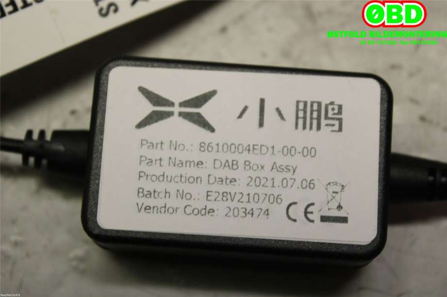 Antenne forsterker til XPeng P7 2021-->>  (Xpeng  P7||8610004ED1)