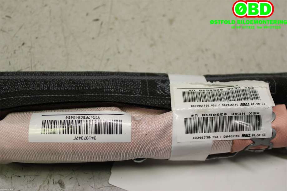 Airbag gardin høyre til Peugeot 3008 2016-->> (Type II) (PEUGEOT|9811504380|)
