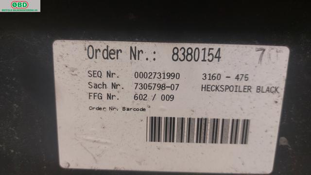 Spoiler bakluke til BMW 3-Serie 2012-2018 (F30/F31/F34) (F30/F31/F34) (BMW|51 62 7 263 168|)
