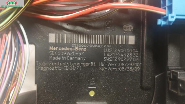Sikringsboks til Mercedes E-Klasse 2009-2013 (Fase 1) (W212) (W212) (MERCEDES|A 212 900 00 04|A 212 906 06 05|2129000004)