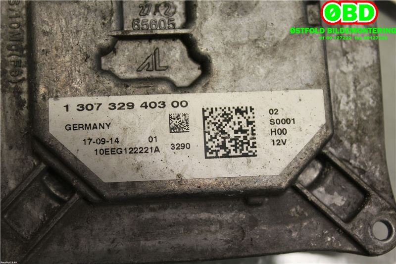 Styreenhet xenon/ballast til Peugeot 308 2013-2021 (Type II)  (PEUGEOT|1610426980|130732940300|)