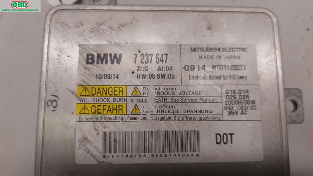 Styreenhet xenon/ballast til BMW 5-Serie 2010-2017 (F10/F11) (F10/F11) (BMW|63 11 7 318 327|W003T20071|7237647)