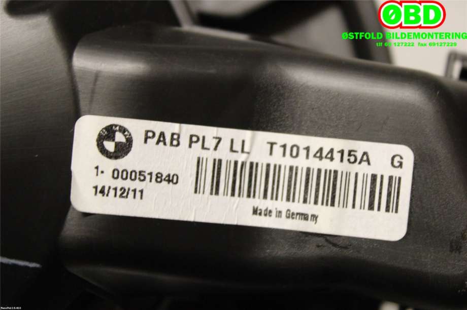 Varmeapparat motor til BMW 3-Serie 2012-2018 (F30/F31/F34) (F30/F31/F34) (BMW|64 11 9 350 395|)