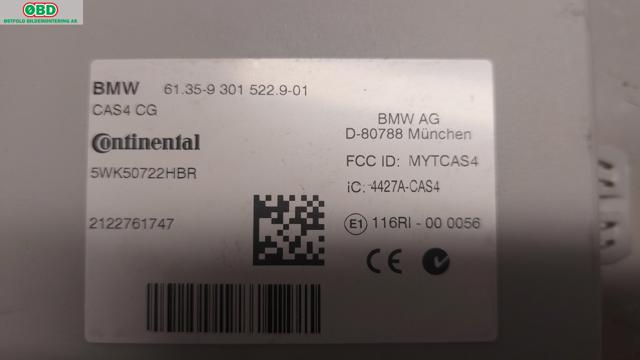 Styreenhet diverse til BMW 5-Serie 2010-2017 (F10/F11) (F10/F11) (BMW|61 35 6 809 374||61359301522)