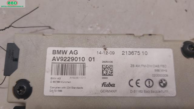 Antenne forsterker til BMW 5-Serie 2010-2017 (F10/F11) (F10/F11) (BMW|65 20 9 276 099|)