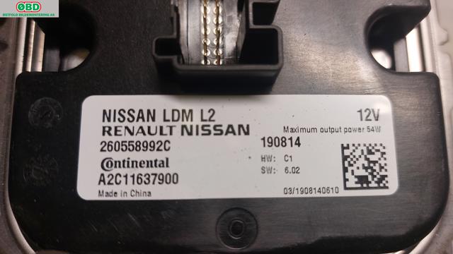 Styreenhet xenon/ballast til Nissan Leaf 2018-->> (Type II)  (NISSAN|260558992C|)