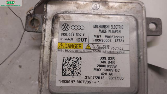 Styreenhet xenon/ballast til Audi A5 2007-2016 (Type I)  (AUDI|8K0 941 597 E|W003T22071|8K0941597E)