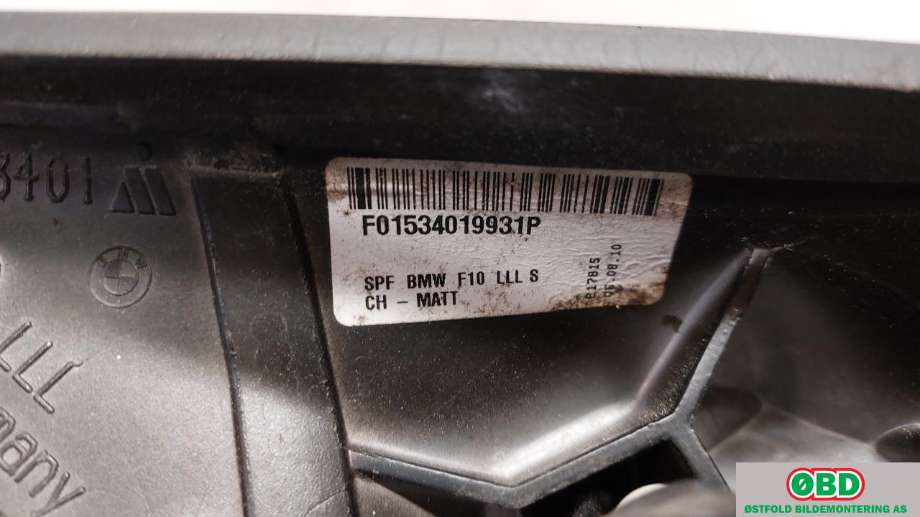 Speil venstre til BMW 5-Serie 2010-2017 (F10/F11) (F10/F11) (BMW|51 16 7 268 235|)