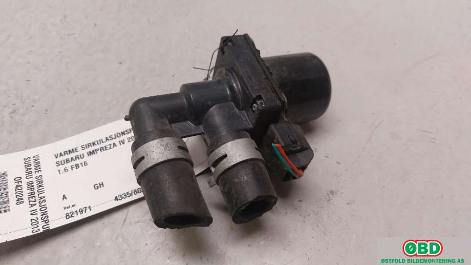 Sirkulasjonspumpe til Subaru Impreza, 2013-2017 (Type IV) (SUBARU|)