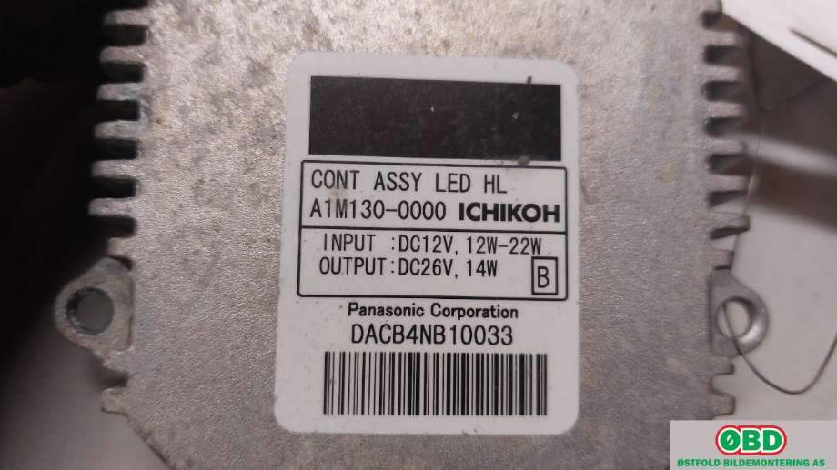 Styreenhet xenon/ballast til Nissan Leaf 2011-2017 (Type I)  (NISSAN||A1M1300000)