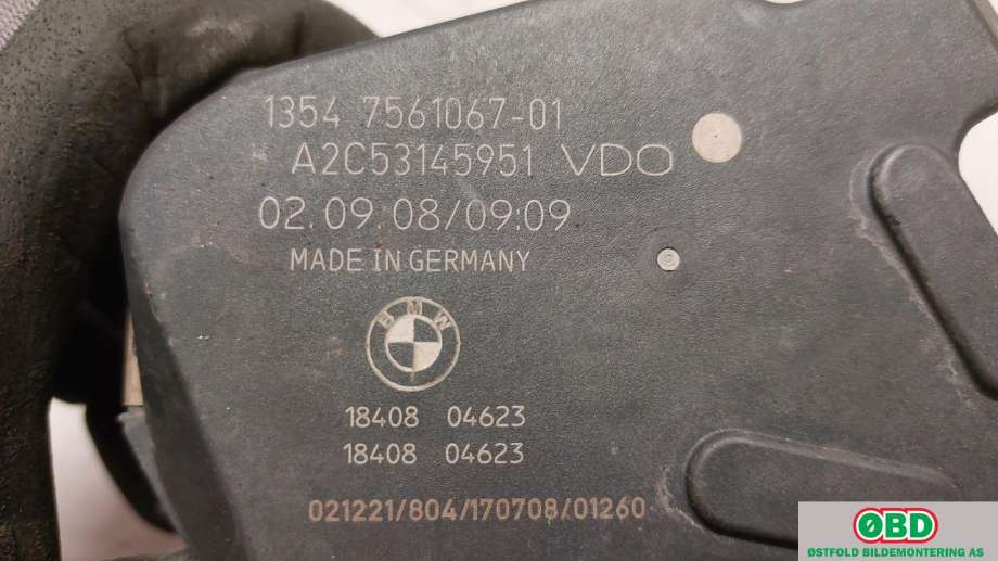 Spjeldhus til BMW 1-Serie 2004-2011 (E81/E82/E87/E88) (E81/E82/E87/E88) (BMW|13 54 7 561 067||13547561067)