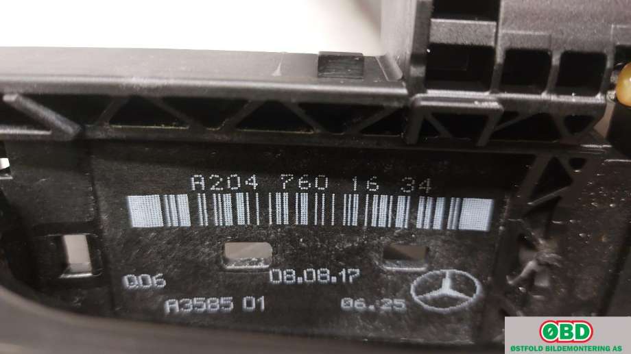 Dørhåndtak utv høyre bak til Mercedes GLE 2015-2018 (Fase 2) (W166) (W166) (MERCEDES|A 204 760 02 70|A 204 760 24 34|2047601634)