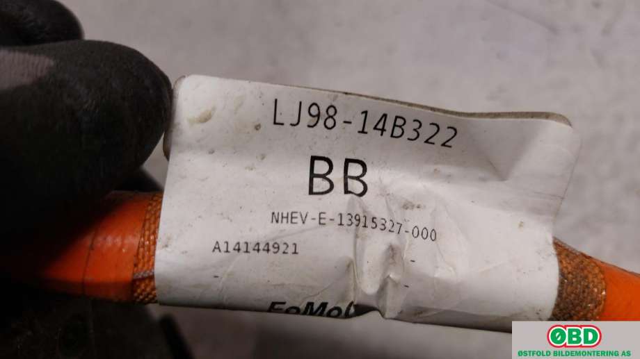 Kabel høy volt (HV) hybrid til Ford Mustang Mach-e 2020-->>  (2484845||LJ9814B322BB)