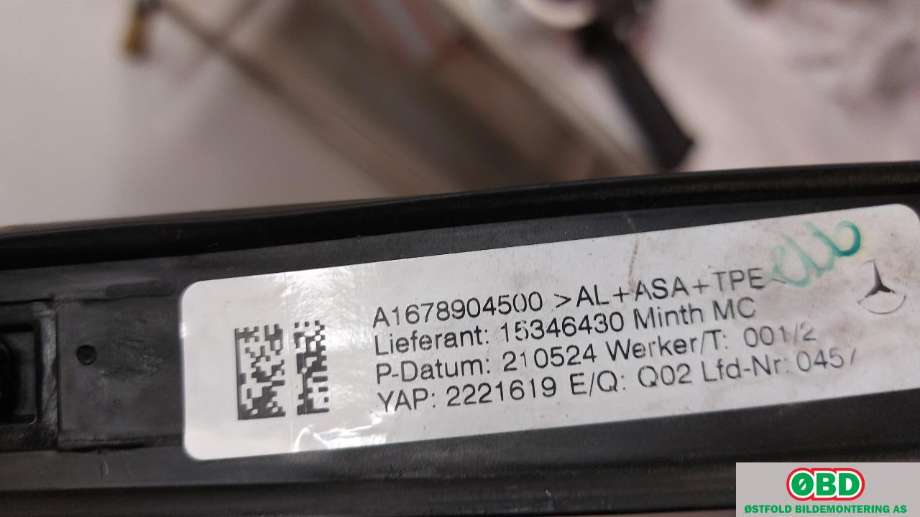 Takrails til Mercedes GLE 2019-->> (W167) (W167) (MERCEDES GL 350 EQ-Power|A 167 890 45 00||1678904500)
