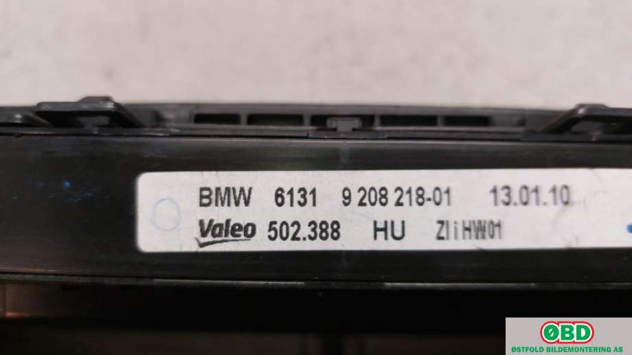 Varmeapparat betjening til BMW X5 2007-2013 (E70) (E70) (BMW|64 11 9 310 449|)