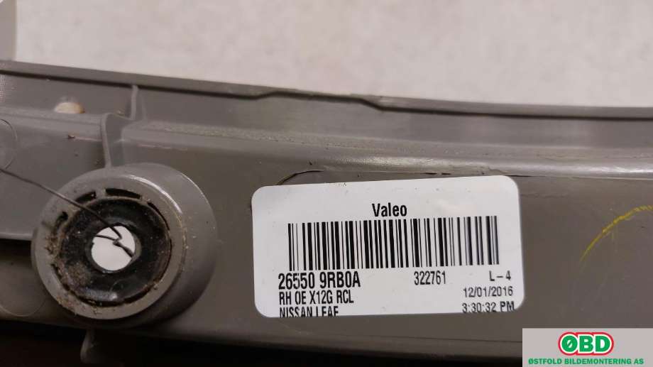 Baklykt høyre til Nissan Leaf 2011-2017 (Type I)  (NISSAN|265509RB0A|)