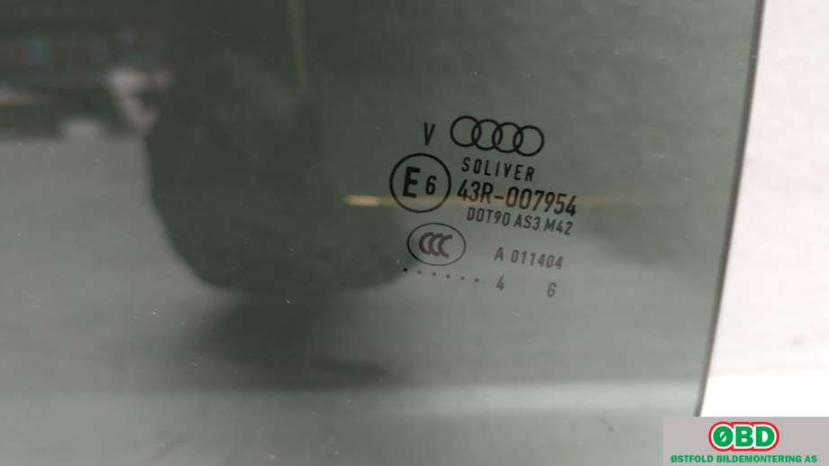 Siderute høyre bak til Audi A6, Allroad 2012-2014 (Type III, Fase 1) (C7) (C7) (AUDI|4G9 845 206 A|)