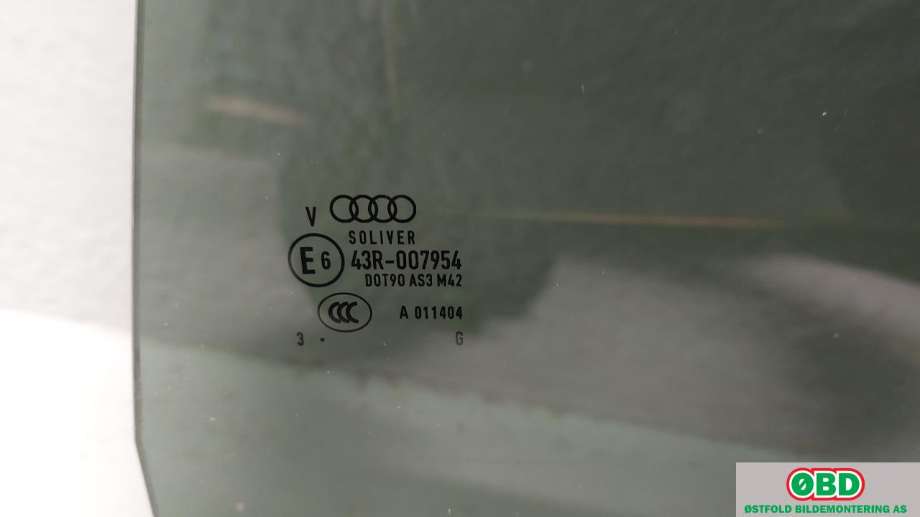 Siderute venstre bak til Audi A6, Allroad 2012-2014 (Type III, Fase 1) (C7) (C7) (AUDI|4G9 845 205 A|)