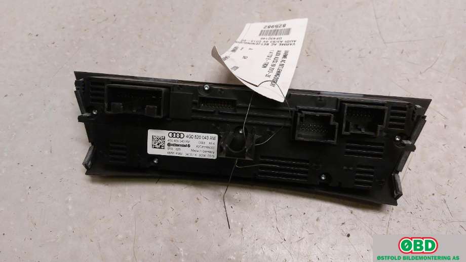 Varmeapparat betjening til Audi A3 2016-2020 (Type III, Fase 2)  (AUDI|8V0 820 043 R||4G0820043AM)