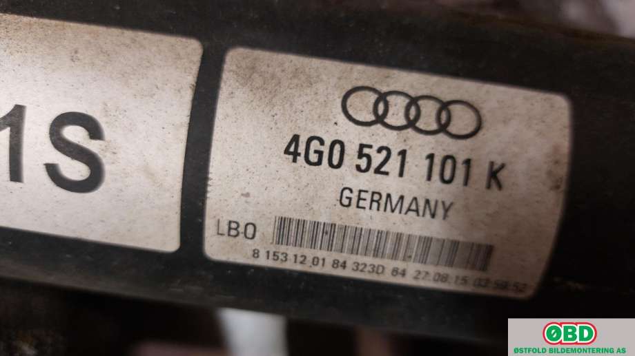 Mellomaksel til Audi A6, Allroad 2015-2019 (Type III, Fase 2) (C7) (C7) (AUDI|4G0 521 101 K||4G0521101K)