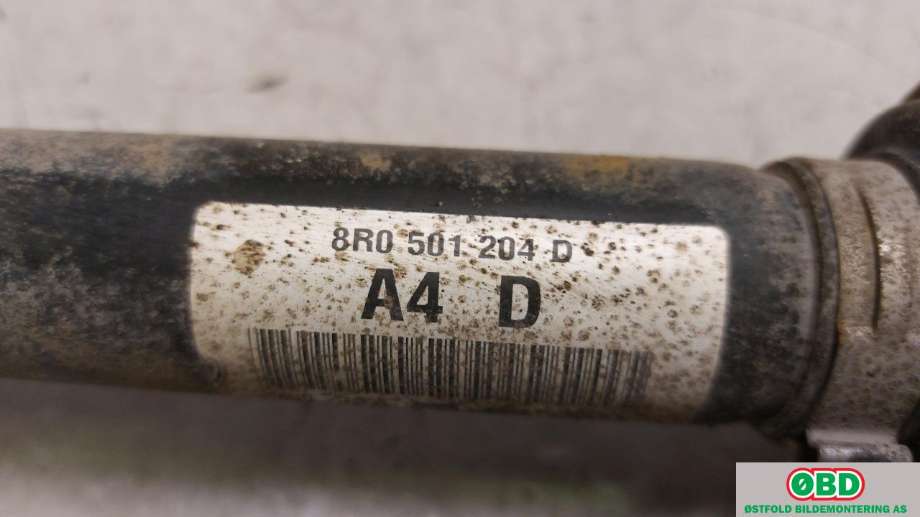 Drivaksel høyre bak til Audi A8 2010-2013 (Type III, Fase 1)  (AUDI|8R0 501 204 D|8R0 501 204 DX|8R0501204D)